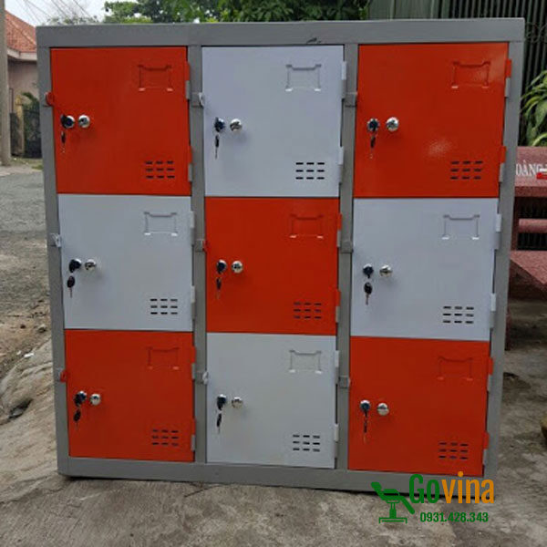 Tủ sắt mần non 9 ngăn