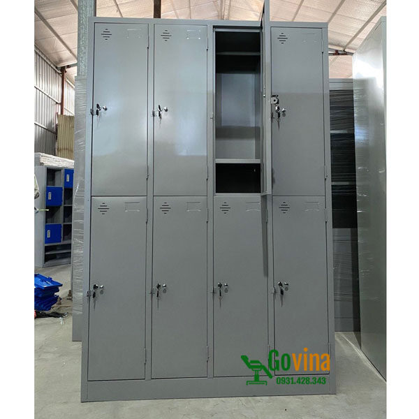 tủ sắt quần áo 8 cánh