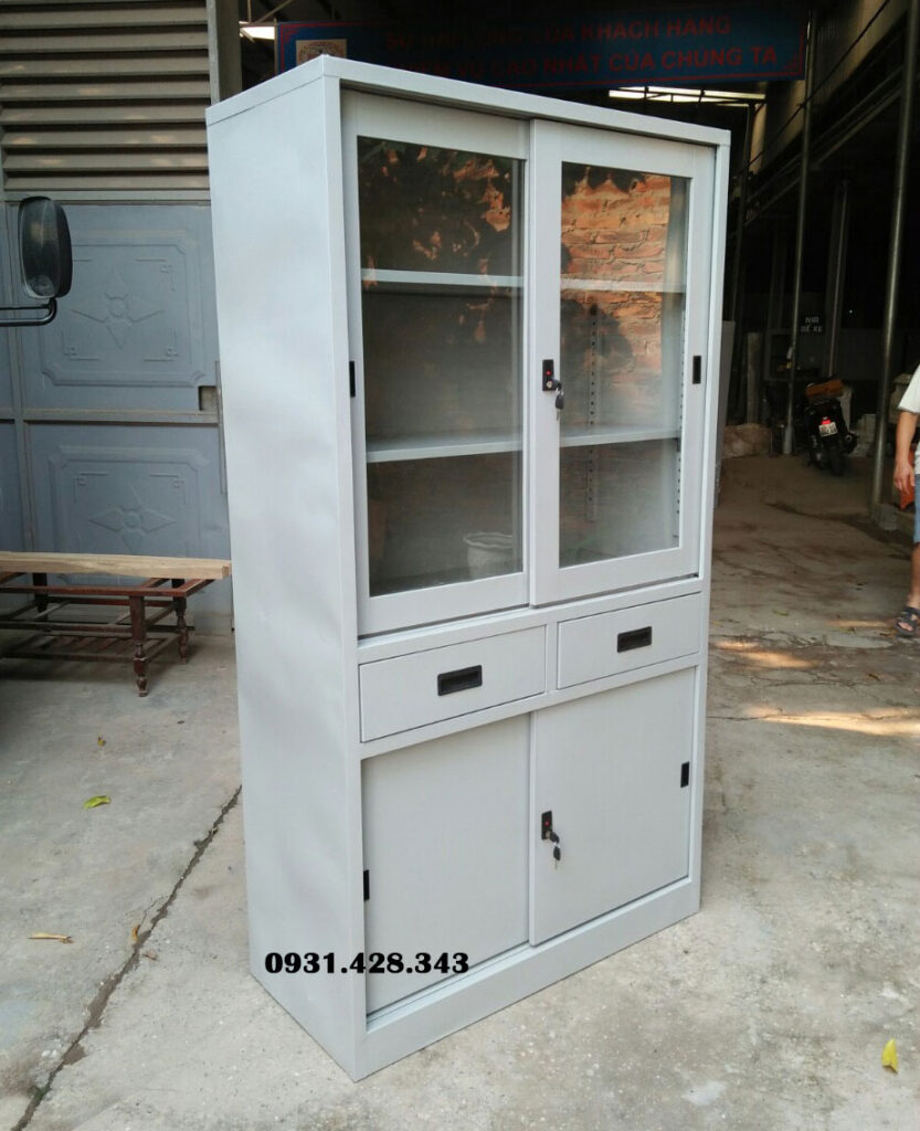 tủ hồ sơ k3 có ngăn kéo cánh lùa