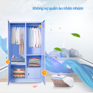 giá tủ sắt đựng quần áo 2 cánh